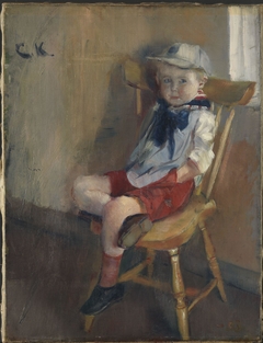 A little Boy on a Chair, 1888 by Christian Krohg