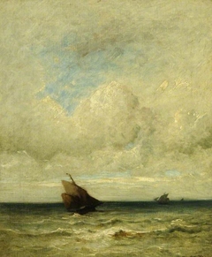 A Stiff Breeze by Jules Dupré