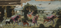 Actaeon Turned into a Stag by Jacopo da Sellaio