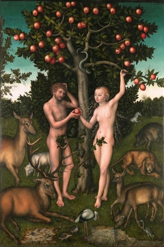 Adam and Eve by Lucas Cranach the Elder