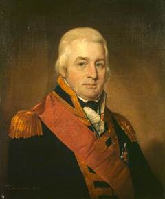 Admiral Sir Alexander Inglis Cochrane, 1758 - 1832. Governor of Guadeloupe by Robert Field