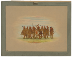 Amusing Dance - Saukie by George Catlin