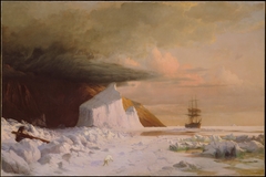 An Arctic Summer: Boring though the Pack in Melville Bay by William Bradford