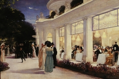 An evening at Pré Catelan by Henri Gervex