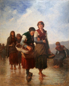 Back from Fishing by Augustin Feyen-Perrin