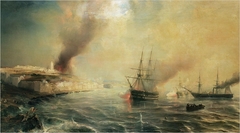 Bombardement of the city of Salé by Théodore Gudin