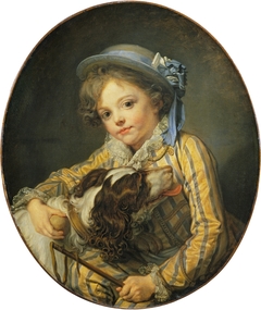 Boy with a Dog by Jean-Baptiste Greuze