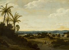 Braziliaans landschap by Frans Post