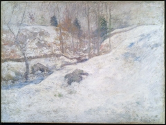 Brook in Winter by John Henry Twachtman