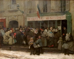 Cantine municipale pendant le siège de Paris (1870-1871) by Henri Pille