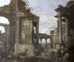 Capriccio of Roman Ruins at Bologna by Anonymous