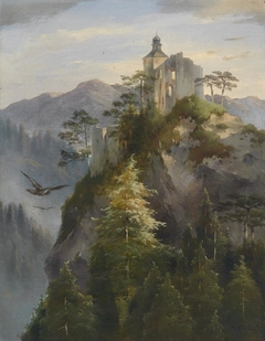 Castle Ruin on a Rock by Dominik Schuhfried