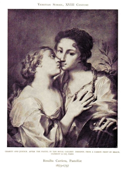 Charity and Justice by Rosalba Carriera