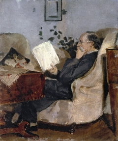 Christian Munch on the Couch by Edvard Munch