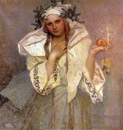 Christmas in America by Alphonse Maria Mucha