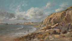 Coast Scene at Cullercoats near Whitley Bay by Anonymous