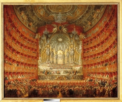 Concert given by Cardinal de La Rochefoucauld at the Argentina Theatre in Rome by Giovanni Paolo Panini