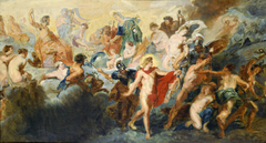 Copy after the Painting by Rubens "The Council of Gods" by Auguste Renoir