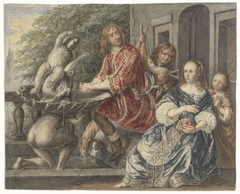 Cornelis de Wit en zijn familie by Matthijs Maris