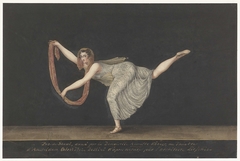 Danseres Annette Köbler, de pas-de-shawl uitvoerende by Bartholomeus Ziesenis