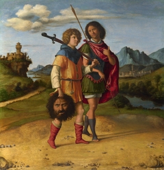 David and Jonathan (?) by Cima da Conegliano