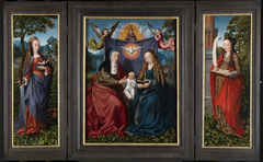 De annunciatie by Master of Frankfurt