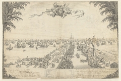 De vloot van de prins in de haven van Hellevoetsluis, 1688 by Daniël Marot I