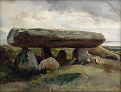 Dolmen at Locmariaquer by Jules Coignet