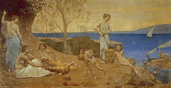 Doux pays by Pierre Puvis de Chavannes