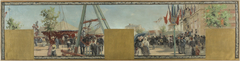 Esquisse pour la mairie de Bagnolet : Eté. La fête de Bagnolet le jour du couronnement de la rosière by Pierre Louis Léger Vauthier