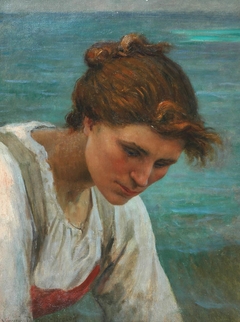 Étude de femme by Virginie Demont-Breton