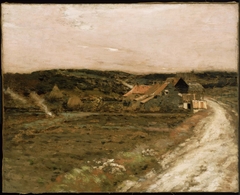 Farm Beside an Old Road by Jean-Charles Cazin