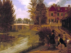 Fly Fishing in the River Lee near the Ferry Boat Inn by James Pollard