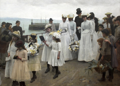 For of such is the Kingdom of Heaven by Frank Bramley