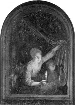 Girl with a Candle by Gerrit Dou