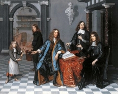 Group Portrait in a Chemist's House by Cornelis de Man