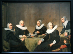 Group portrait of the regentesses of the Heilige Geesthuis in Haarlem by Johannes Cornelisz Verspronck