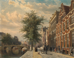 Het Doopsgezinde Weeshuis De Oranjeappel aan de Herengracht 344 by Cornelis Springer