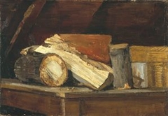 Holzklobenbild by Fritz Feigler