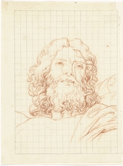 Hoofd van verrijzende Christus by Bernard Picart