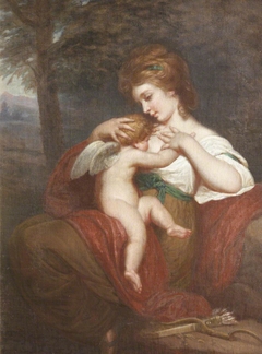 'Hope nursing Love':  Miss Morris (after Sir Joshua Reynolds) by Caroline Anne Lyttleton