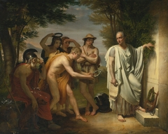 Horace at the tomb of Virgil by Jean-Bruno Gassies