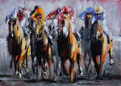 Horse racing by Nikoletta Antonopoulou