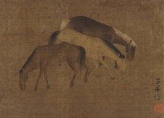 Horses, in Yuan style by Zhao Mengfu