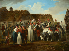 Hussars Quartering by Johann Michael Neder