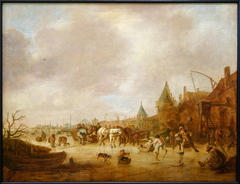 Ice Skaters by Isaac van Ostade