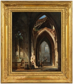 Interior from the Church Saint Thibault in Bourgogne by Étienne Bouhot