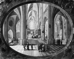 Interior of a Gothic Church by Day by Pieter Neeffs