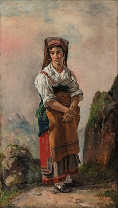 Italian Peasant Woman by Johan Christian Dahl