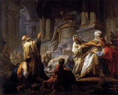 Jeroboam Sacrificing to Idols by Jean-Honoré Fragonard